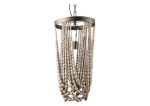 Single Ceiling Lamp with Wooden Beads