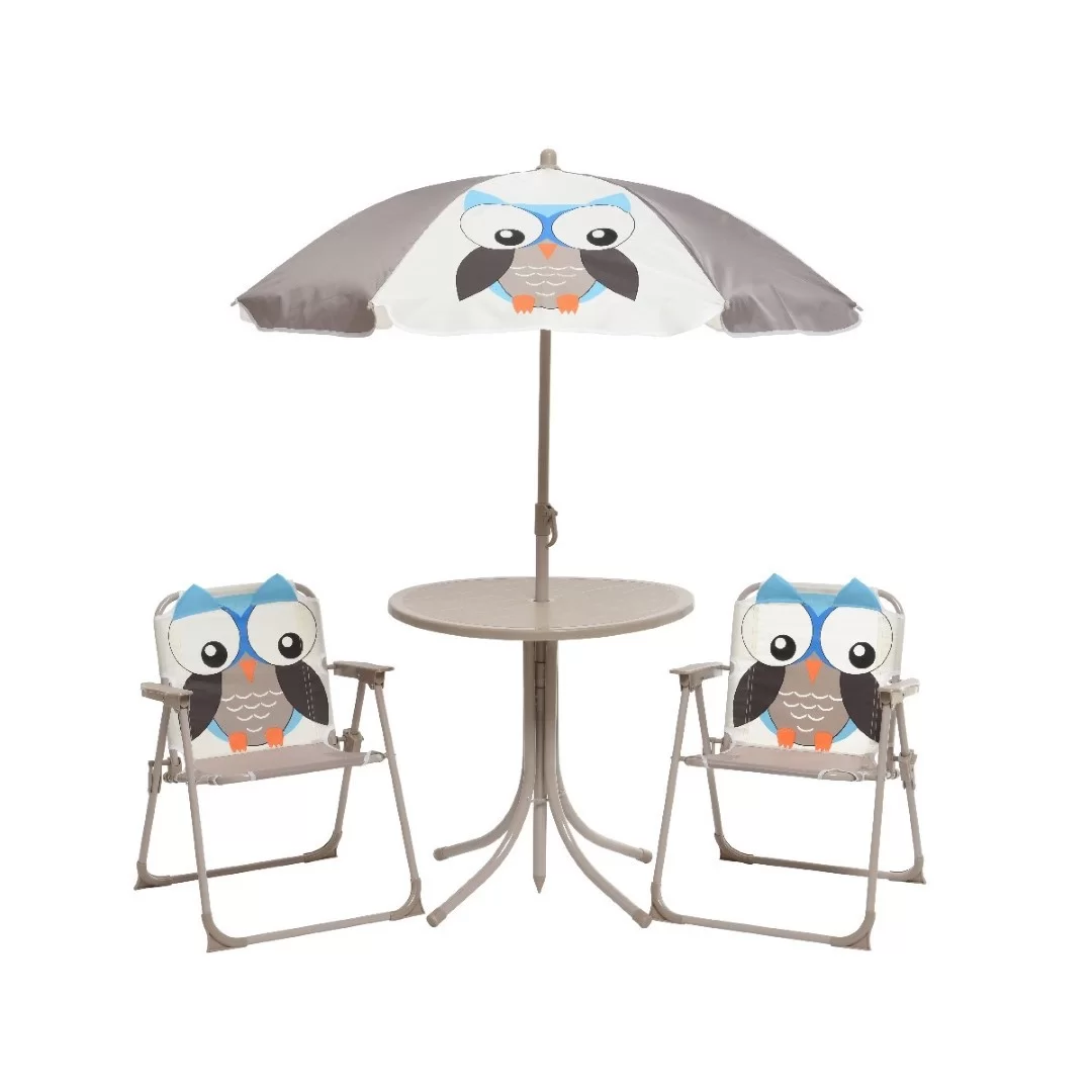 outdoor-chair-table-umbrella-set-brown-white-hoo-hoo-owl-840100-1 set